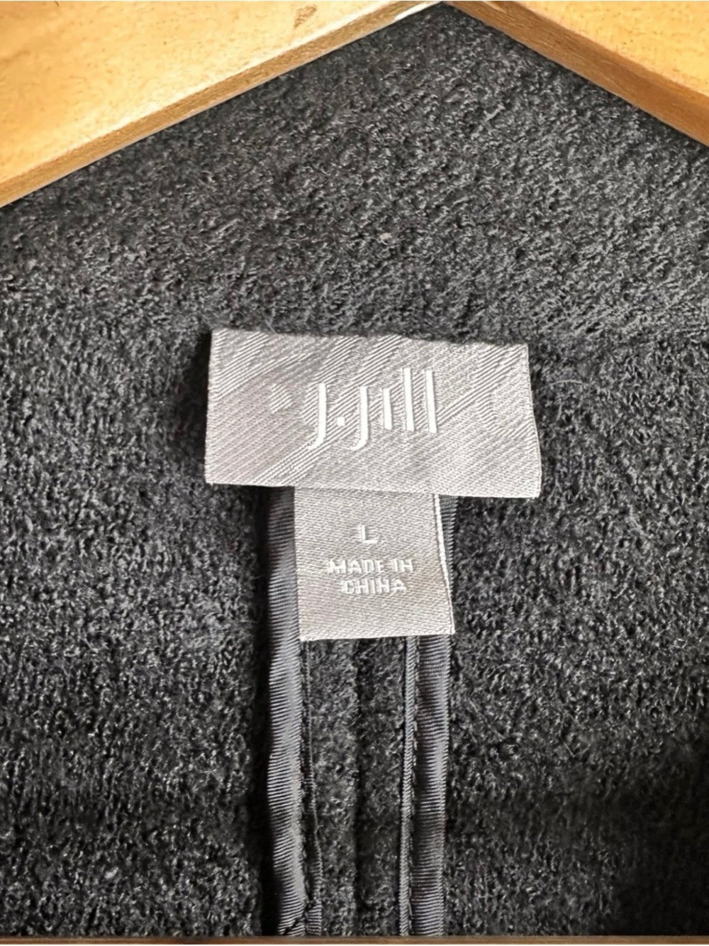 J. Jill Black Women's Two-Button Wool Blend Blazer Size L/XL - Picture 8 of 8